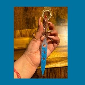 Resin dagger decor